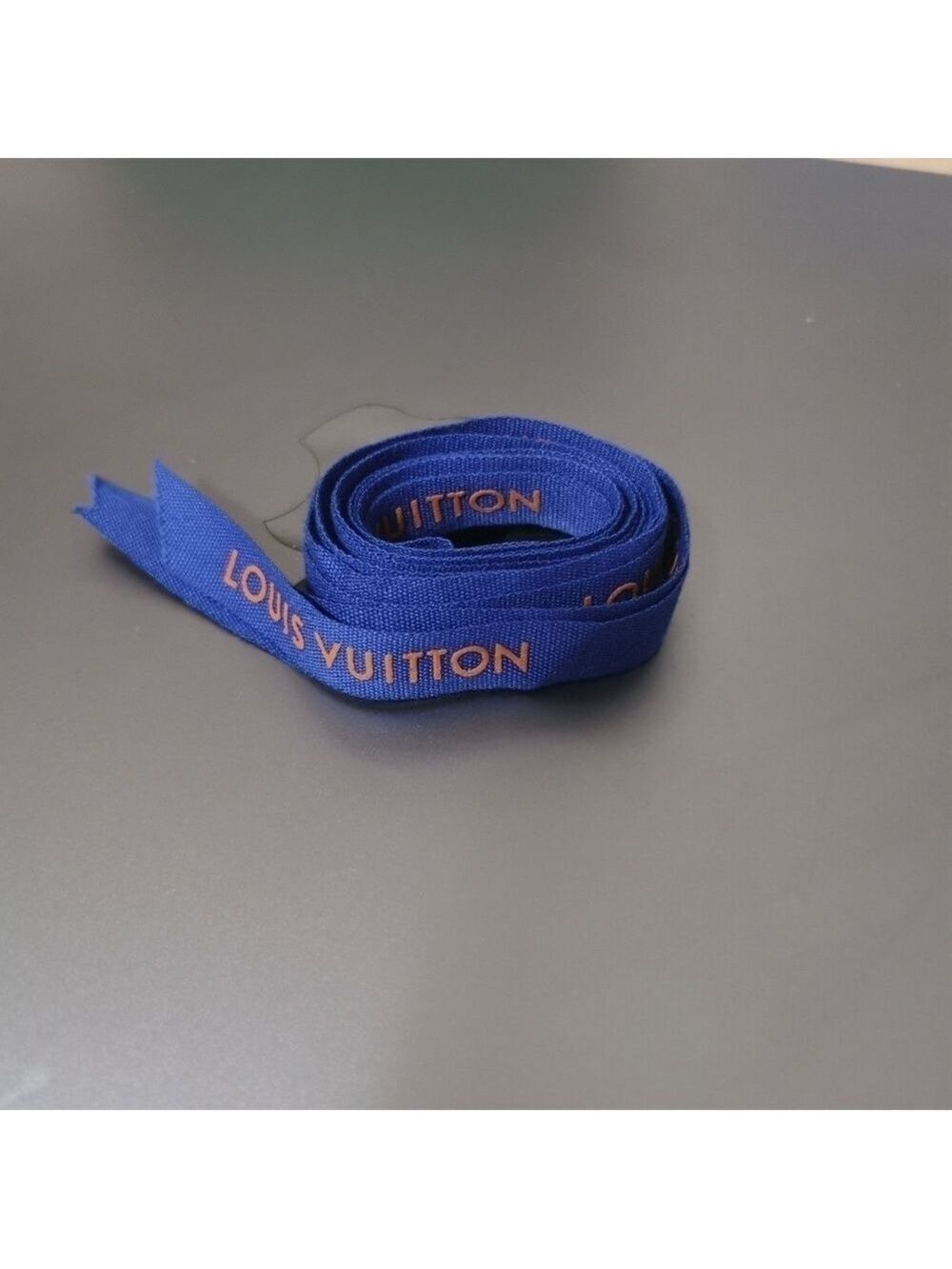 Louis Vuitton blue orange ribbon
